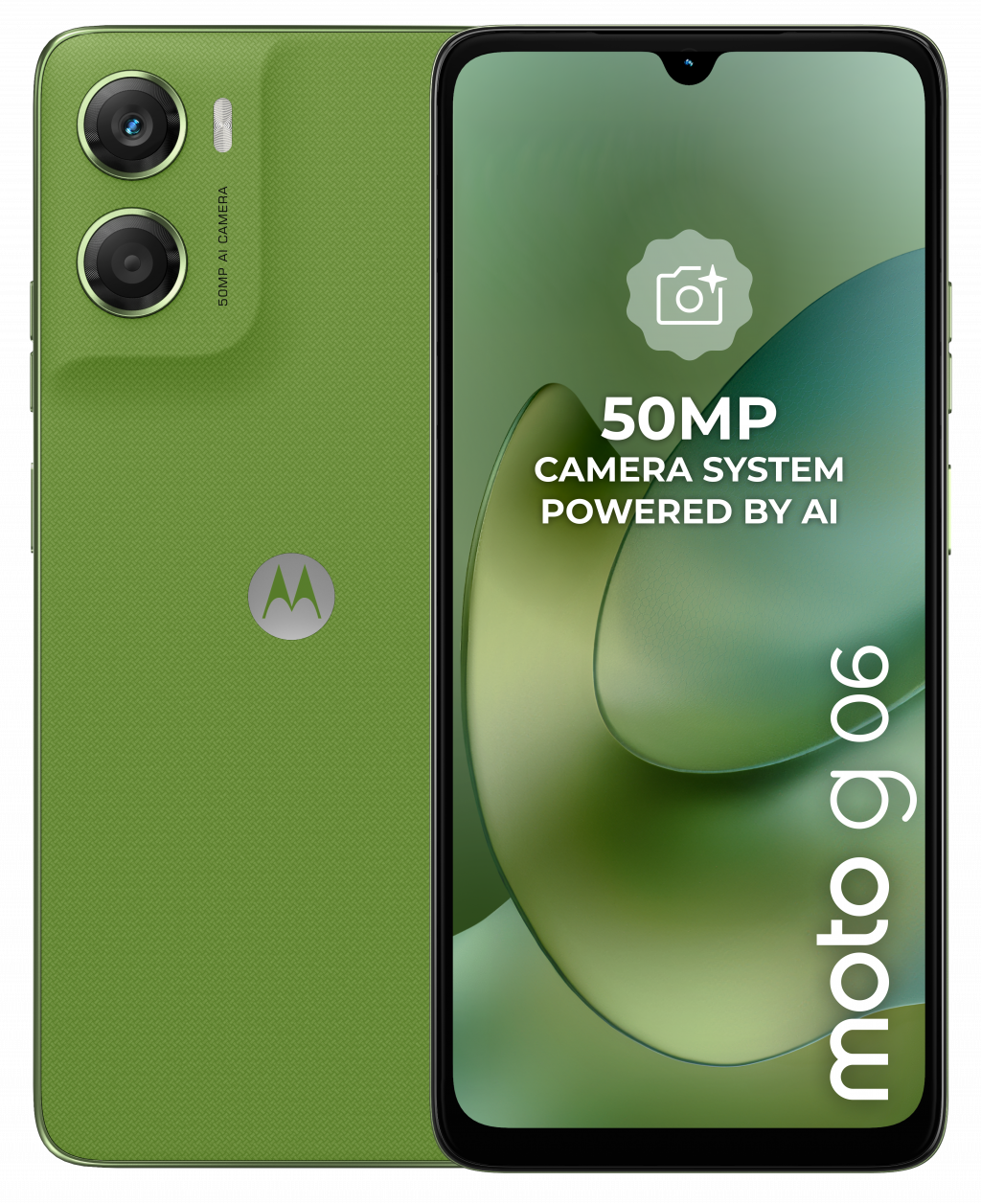Смартфон Motorola Moto G06 4/128GB Tendril (Green)